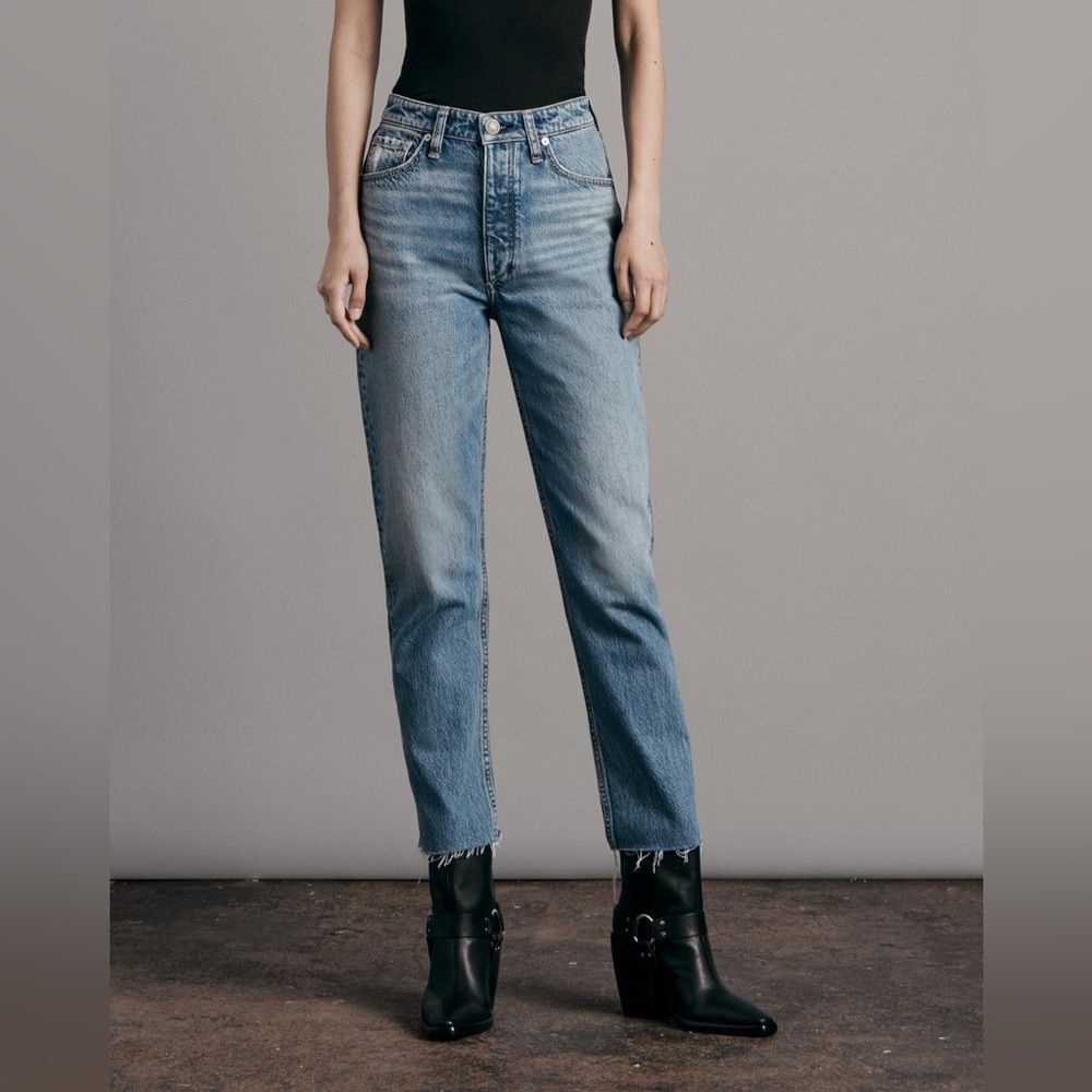 rag & bone Light Blue Straight Leg Jeans